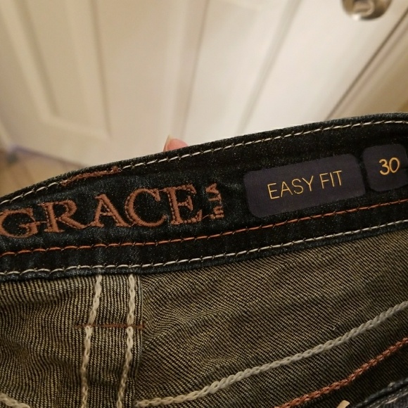 Grace in LA bling bootcut jeans - Picture 4 of 4